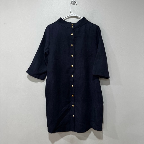 Lauren moffatt linen/ wool blend dress 8 - Picture 2 of 9